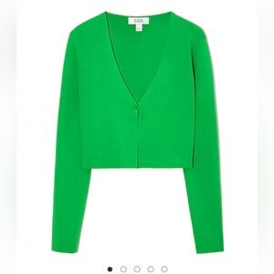 COS Green Cardigan